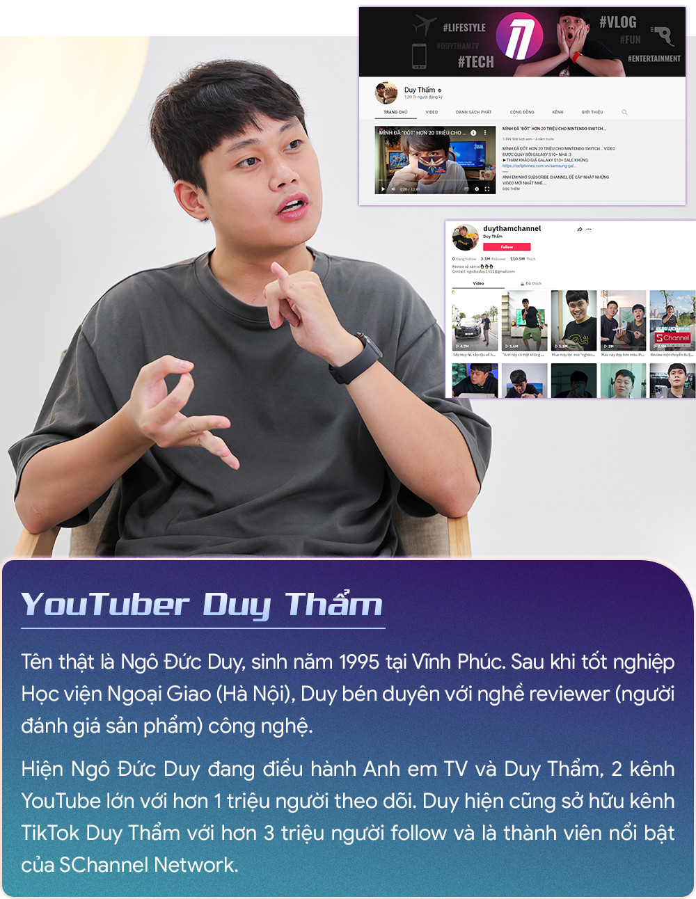 Bạn thích xem YouTube và muốn tìm kiếm những cảnh giới mới trong thế giới của các YouTuber? Hãy nhấn vào hình ảnh và khám phá những nội dung độc quyền của các ngôi sao YouTube đình đám nhất hiện nay!