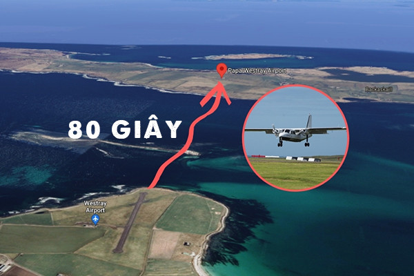 Chuyến bay thương mại ngắn nhất thế giới, chỉ vỏn vẹn 80 giây