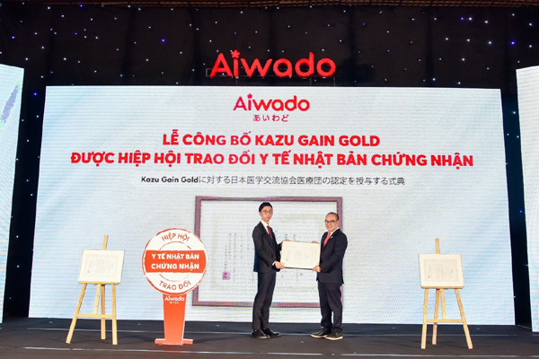Sữa mát tăng cân Kazu Gain Gold nhận chứng nhận Nhật Bản