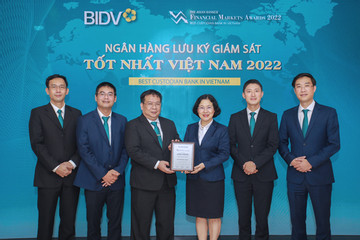 BIDV nhận giải thưởng Ngân hàng lưu ký giám sát tốt nhất Việt Nam 2022