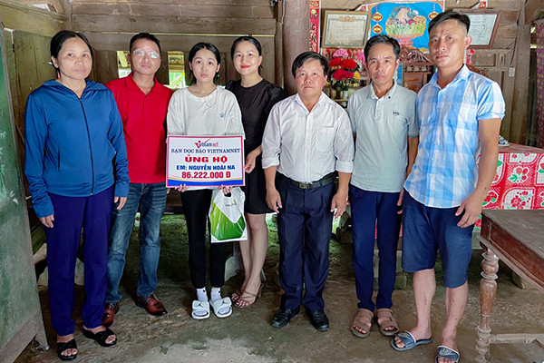 Em Hoài Na ở Hà Tĩnh được bạn đọc ủng hộ hơn 86 triệu đồng