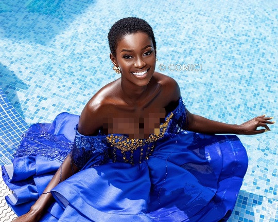 Khoảnh khắc Hoa hậu Bờ Biển Ngà 2022 suýt ngất khi đăng quang - 6