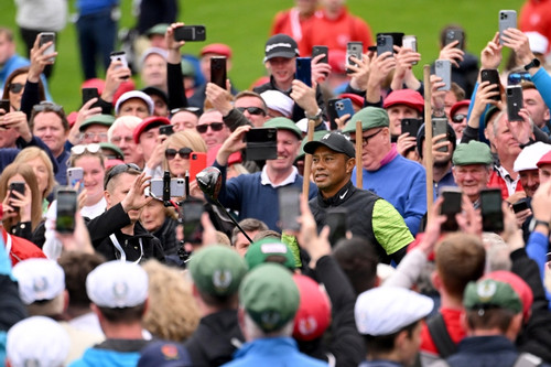Tiger Woods tái xuất sân golf với điểm eagle
