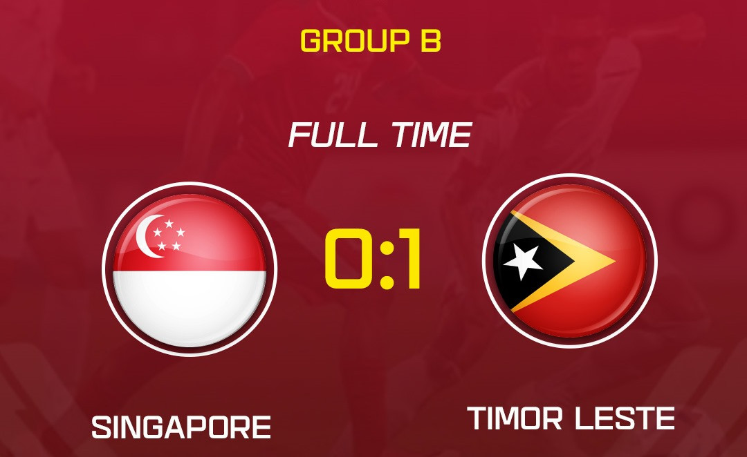 Kết quả bóng đá U19 Singapore vs U19 Timor Leste