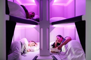 New Zealand thiết kế giường nằm cho khách bay rẻ tiền