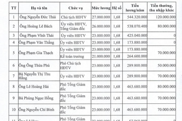 Chủ tịch NXB Giáo dục thu nhập gần 700 triệu đồng/năm