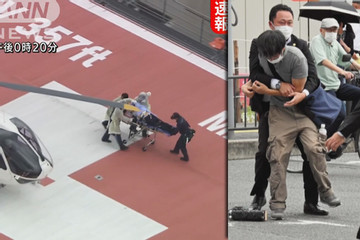 Trực thăng đưa cựu Thủ tướng Nhật Abe đến bệnh viện, tiết lộ ban đầu về nghi phạm
