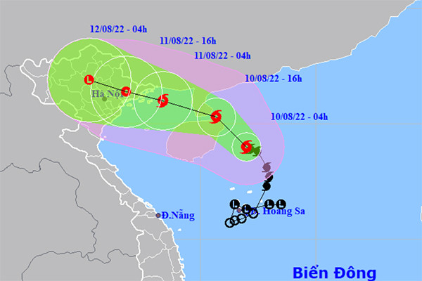 Bão số 2 di chuyển nhanh và có khả năng mạnh thêm