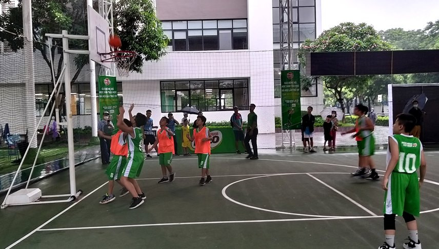 Khai mạc Giải bóng rổ học sinh tiểu học Hà Nội năm 2022
