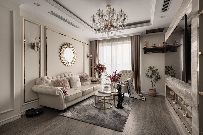 Tổ ấm tân cổ điển đẹp ngỡ ngàng, kỷ niệm 1 năm ngày cưới của vợ chồng trẻ