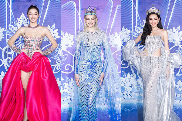 Dàn Hoa, Á hậu lộng lẫy thảm đỏ chung kết Miss World Vietnam 2022