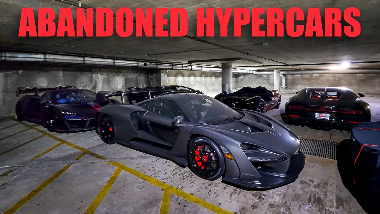 Loạt siêu xe Lamborghini, Bugatti bị chủ bỏ rơi, phủ bụi trong bãi đỗ