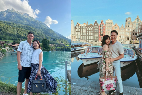 Mạnh Trường, Bình Minh 'đốn tim' fan khi đưa vợ du lịch khắp châu Âu