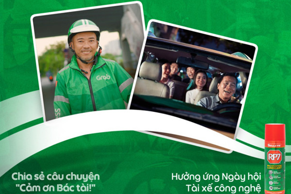 Dầu Selleys RP7 đồng hành Grab trong ngày hội ‘Cảm ơn Bác tài’