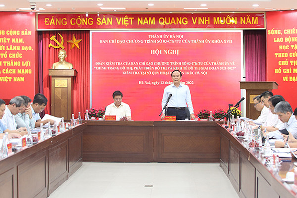 Tiếp tục thực hiện tốt các nhiệm vụ về quy hoạch tại Hà Nội