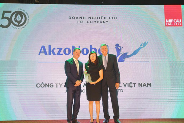 AkzoNobel đạt top 50 Doanh nghiệp Phát triển Bền vững năm 2022