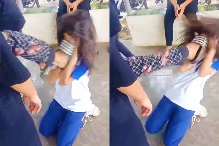 Nữ sinh lớp 6 ở Hà Nội bị xé áo, đạp vào mặt