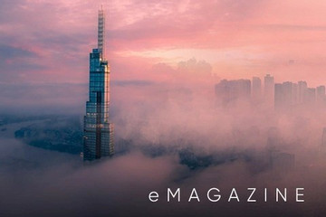 HCM City looks magical among the clouds