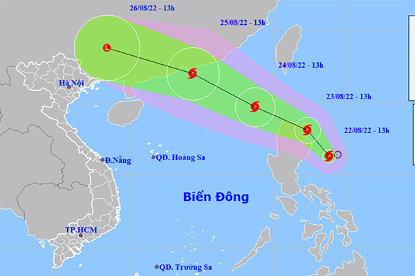 Bão Ma-on di chuyển nhanh và mạnh hơn khi vào Biển Đông