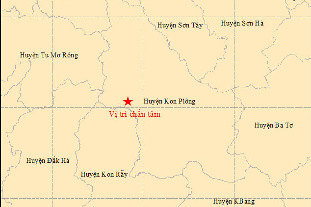 Động đất 4,7 độ richter xảy ra ở Kon Tum, Quảng Nam nhiều người tháo chạy