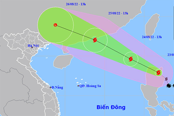 Cường độ và hướng đi của bão Ma-on có thể thay đổi khi vào Biển Đông