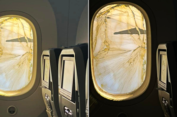 Máy bay Boeing 787 Dreamliner phải hạ cánh khẩn cấp vì cửa sổ bị nứt