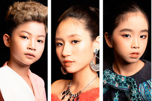 Dàn mẫu nhí diễn thời trang đậm chất dân gian Việt Nam tại Hàn Quốc