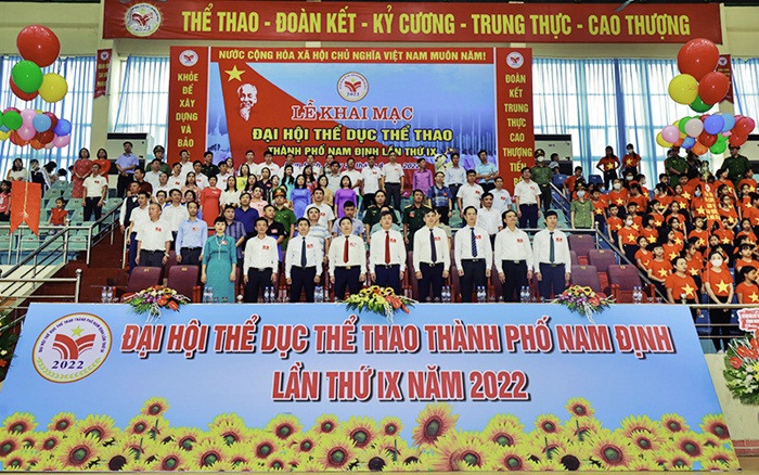 Khai mạc Đại hội Thể dục thể thao thành phố Nam Định lần thứ IX