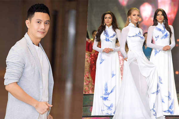 Các hoa hậu quốc tế rực rỡ trong áo dài của NTK Ngô Nhật Huy