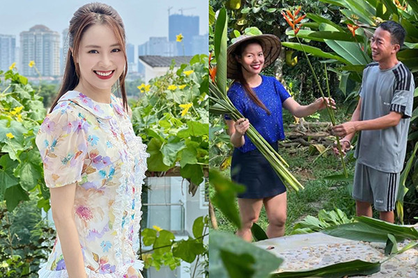 Hồng Diễm dịu dàng, Việt Hoàn làm 'nông dân đích thực' bên Ngọc Anh