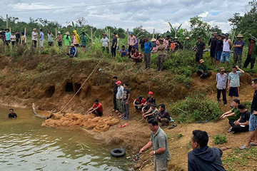 Hai cháu bé sinh đôi tử vong dưới hồ nước gần nhà