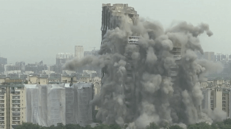 Cài 3.700kg thuốc nổ giật sập toà tháp đôi xây trái phép