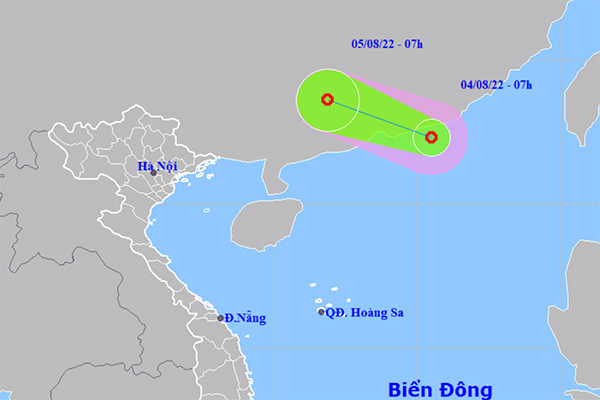 Xuất hiện áp thấp nhiệt đới trên Biển Đông, miền Bắc mưa to