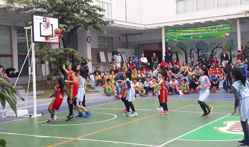 95 đội tham gia Giải bóng rổ học sinh tiểu học Hà Nội lần thứ XV