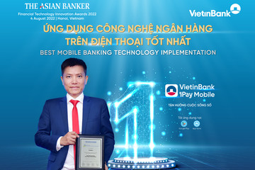 VietinBank nhận Giải thưởng ‘Ứng dụng công nghệ ngân hàng trên điện thoại tốt nhất’