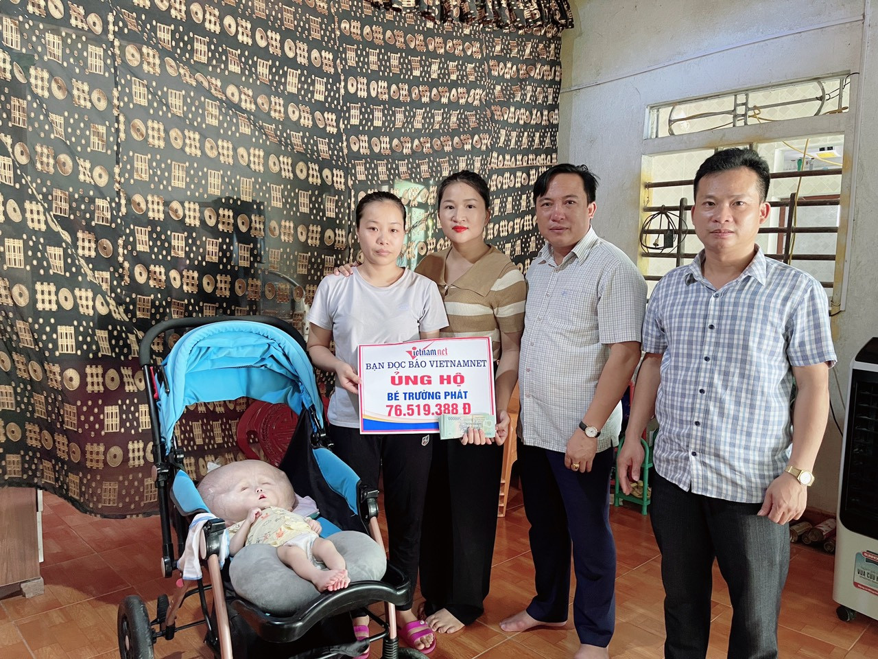 Bé Trường Phát được ủng hộ hơn 76 triệu đồng