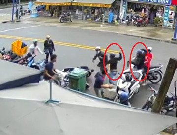 2 tên trộm xe máy tấn công người dân bằng hơi cay khi bị truy bắt