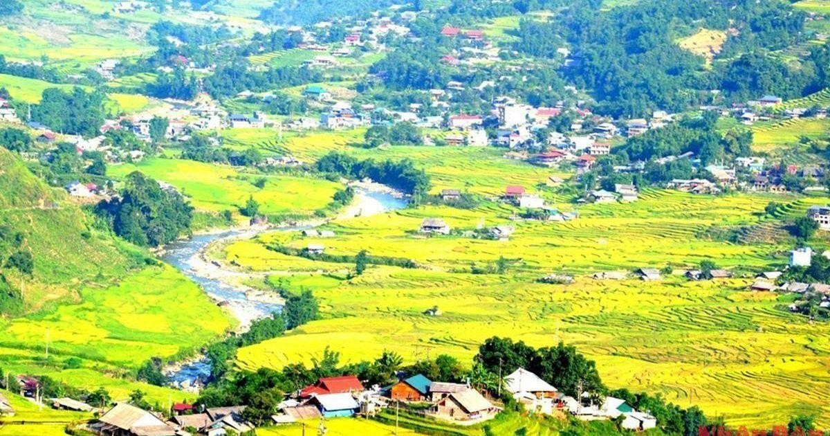 Beautiful rice terraced fields in Sa Pa