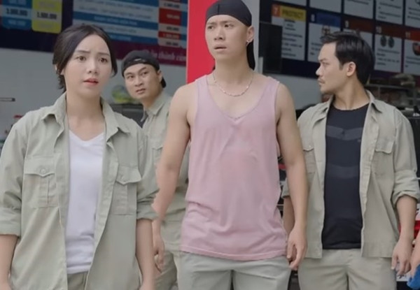 'Garage hạnh phúc' tập 16, gara ô tô của Khải bị đầu gấu chặn khách