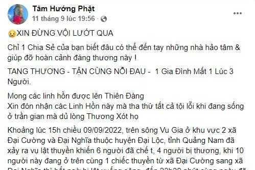 Xác minh việc lấy hình ảnh người tử vong từ 2 năm trước để kêu gọi từ thiện