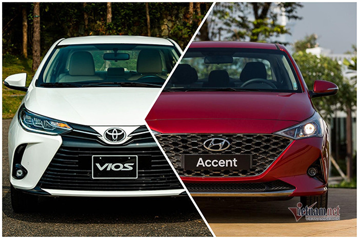 Top xe sedan giá rẻ bán chạy tháng 8: Hyundai Accent bị Toyota Vios bám sát