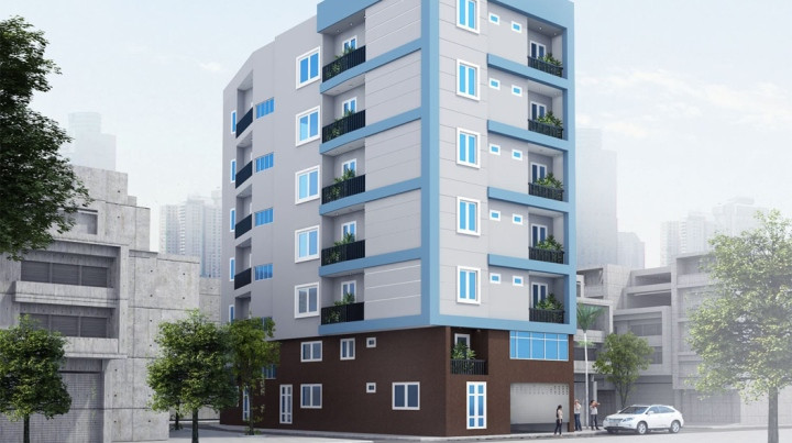 Thiết kế căn hộ mini cho thuê tiện nghi  BLUECONS