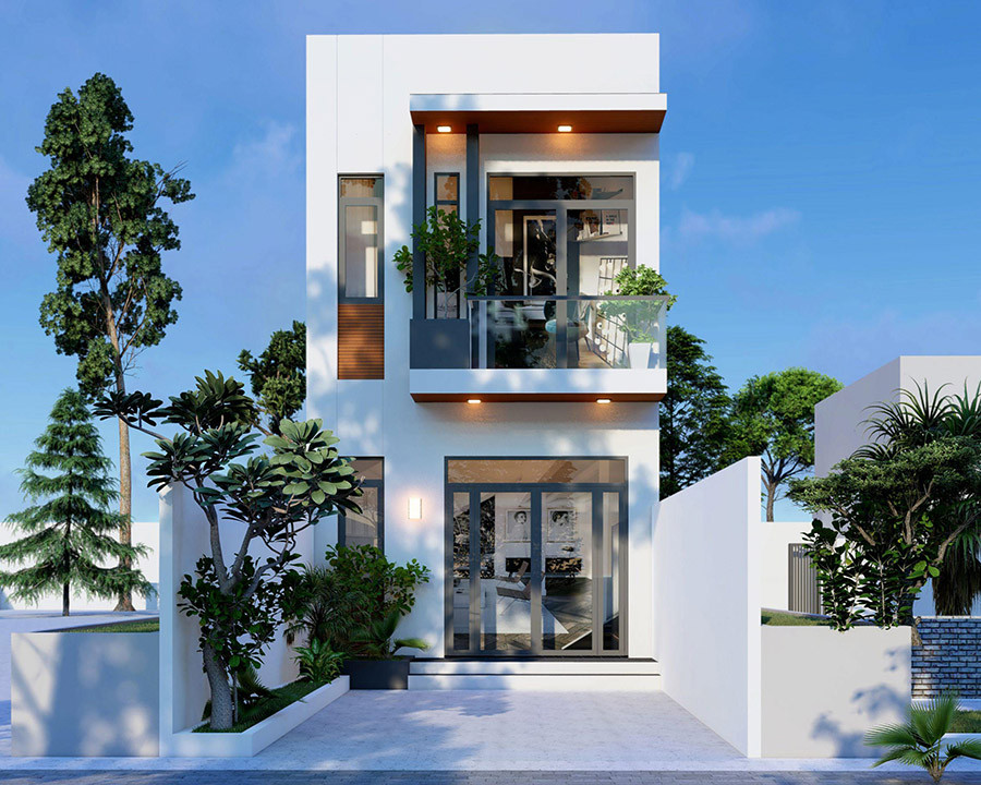 Thiết kế nhà 2 tầng 3 phòng ngủ đẹp tối ưu công năng phong thuỷ - Group  Kiến Trúc Sư Việt Nam