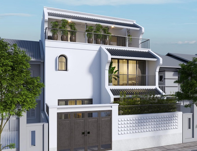 Ngôi nhà kết hợp các yếu tố cổ truyền, không rườm rà mà vẫn đẹp sắc nét