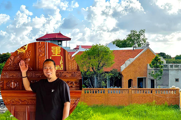 Việt phủ có nội thất dát vàng của nghệ sĩ Vượng Râu tại Nam Định