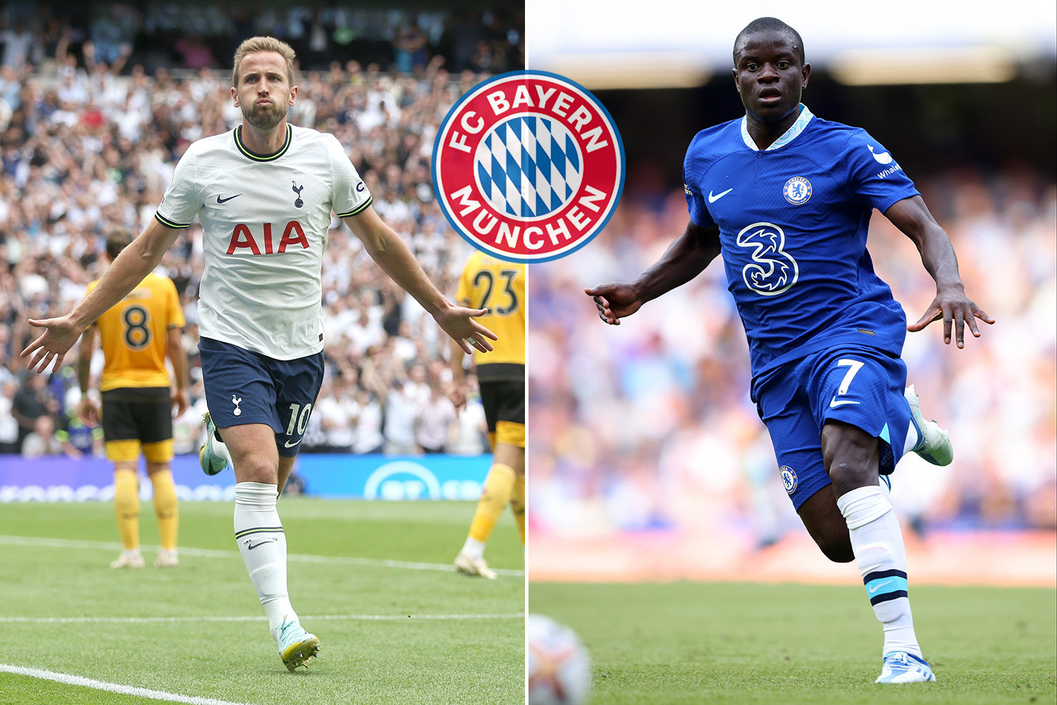 Bayern Munich lấy cả Harry Kane lẫn Kante