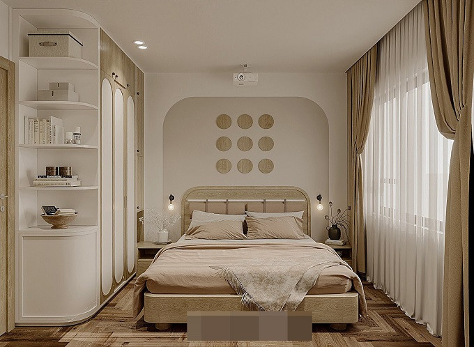 Căn hộ phong cách Japandi màu vàng gỗ đầy xao xuyến giữa lòng Hà Nội