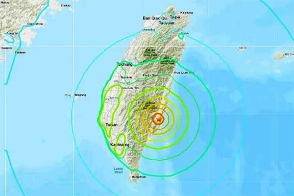 Cảnh báo sóng thần sau động đất rung chuyển Đài Loan