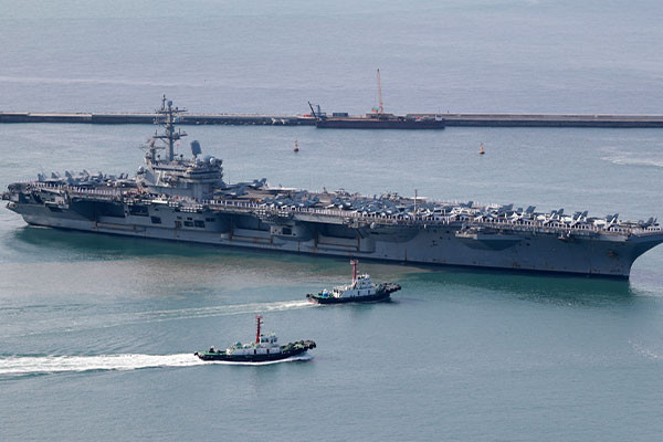 Tàu sân bay Mỹ tập trận tại Hàn Quốc, gửi lời cảnh báo tới Triều Tiên