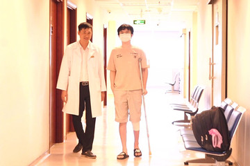 Đầu tiên tại Việt Nam: Kéo dài chân 13cm cho bệnh nhân ung thư xương